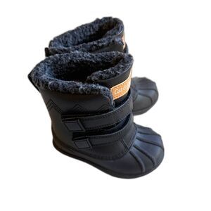 Toddler Black Denver Winter Boots - Cat & Jack Size 6 NWT